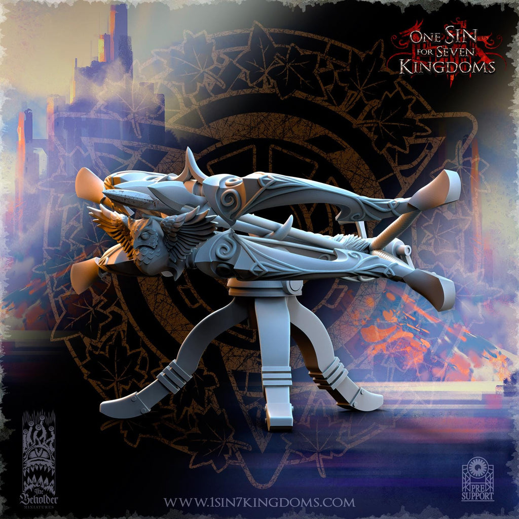 Silvermoor Elves Ballista - in 12k- by The Beholder Miniatures