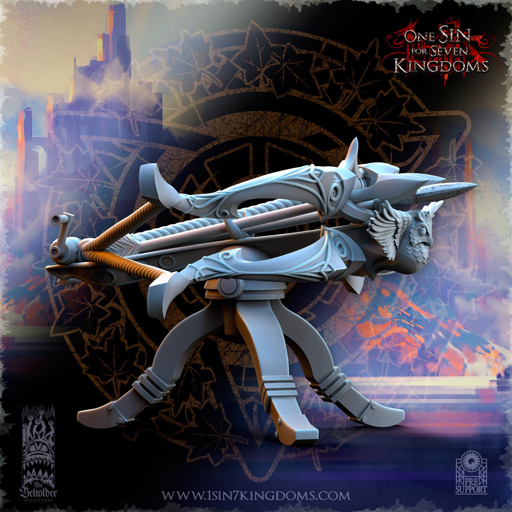 Silvermoor Elves Ballista - in 12k- by The Beholder Miniatures