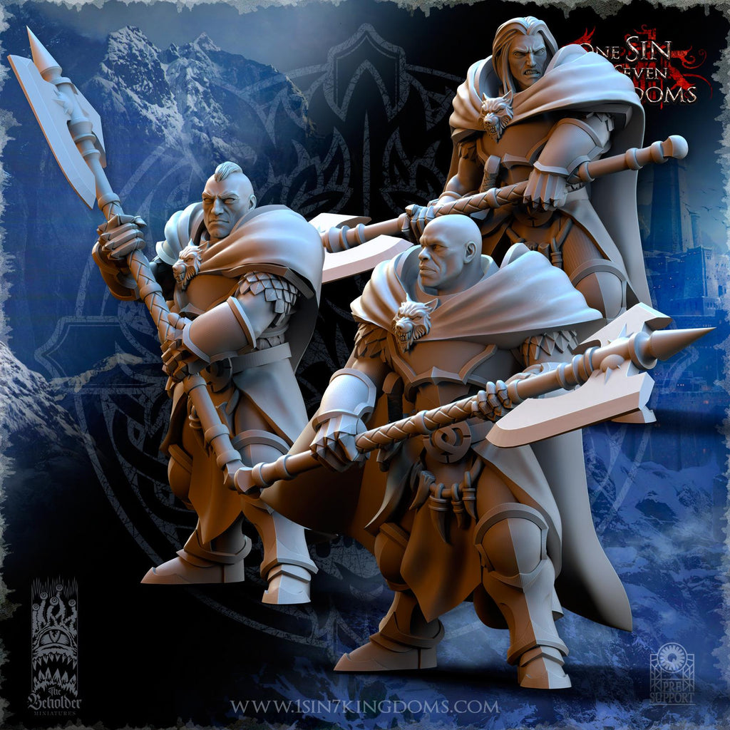 Stormwolves Hauldrs  miniature - in 12K - by The Beholder Miniatures
