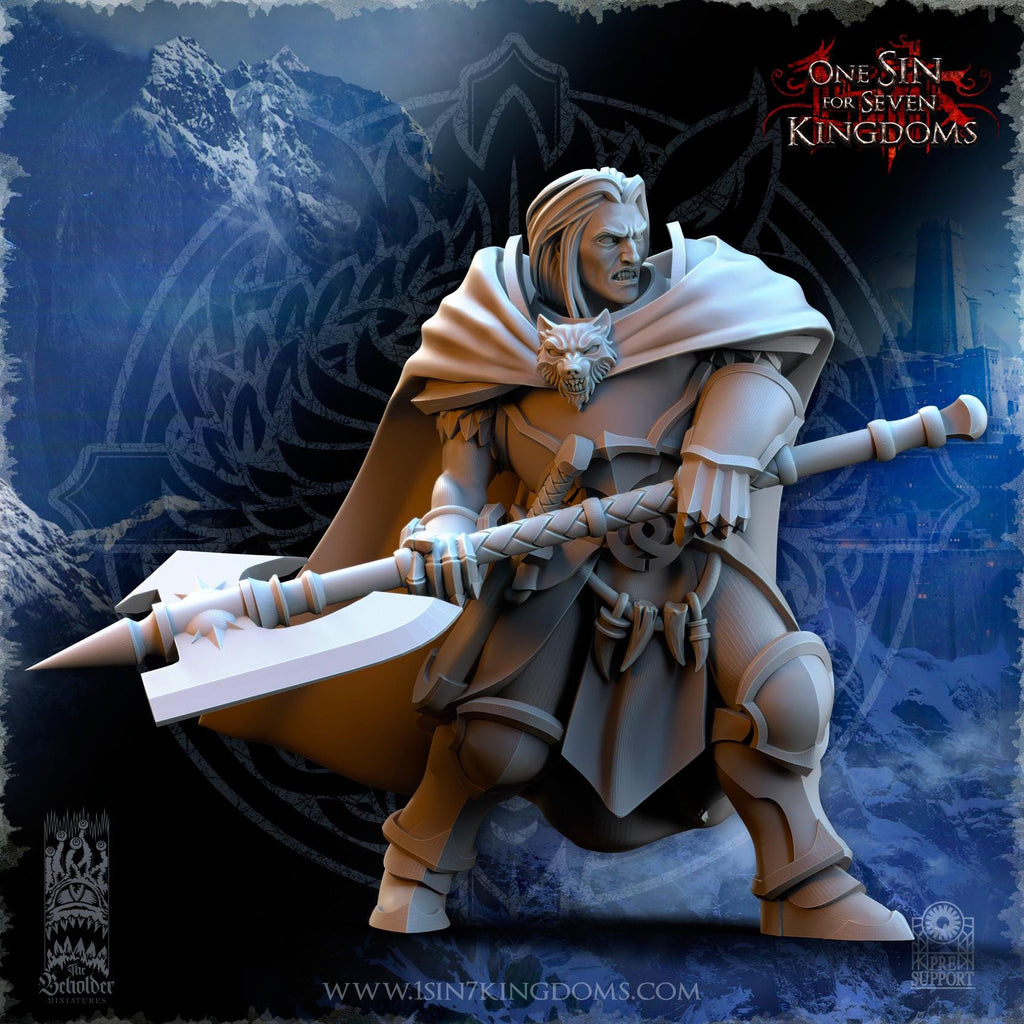 Stormwolves Hauldrs  miniature - in 12K - by The Beholder Miniatures