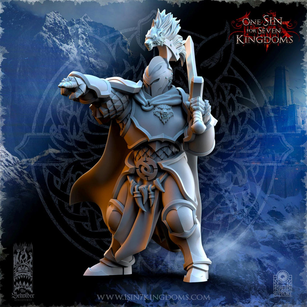 Stormwolves Command Group miniature - in 12K - by The Beholder Miniatures