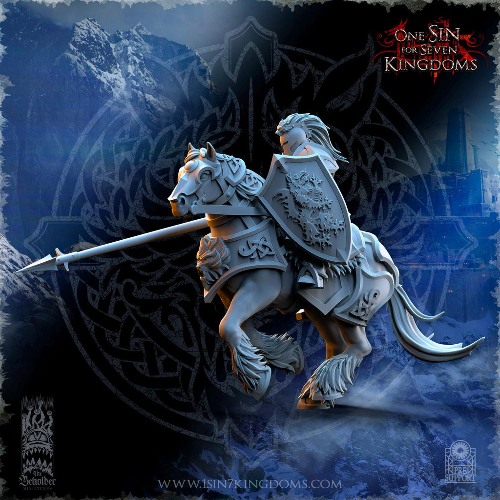 Stormwolves Storm-Knights miniature - in 12K - by The Beholder Miniatures