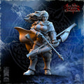 Revna "The Orc Hunter" miniature - in 12K - by The Beholder Miniatures