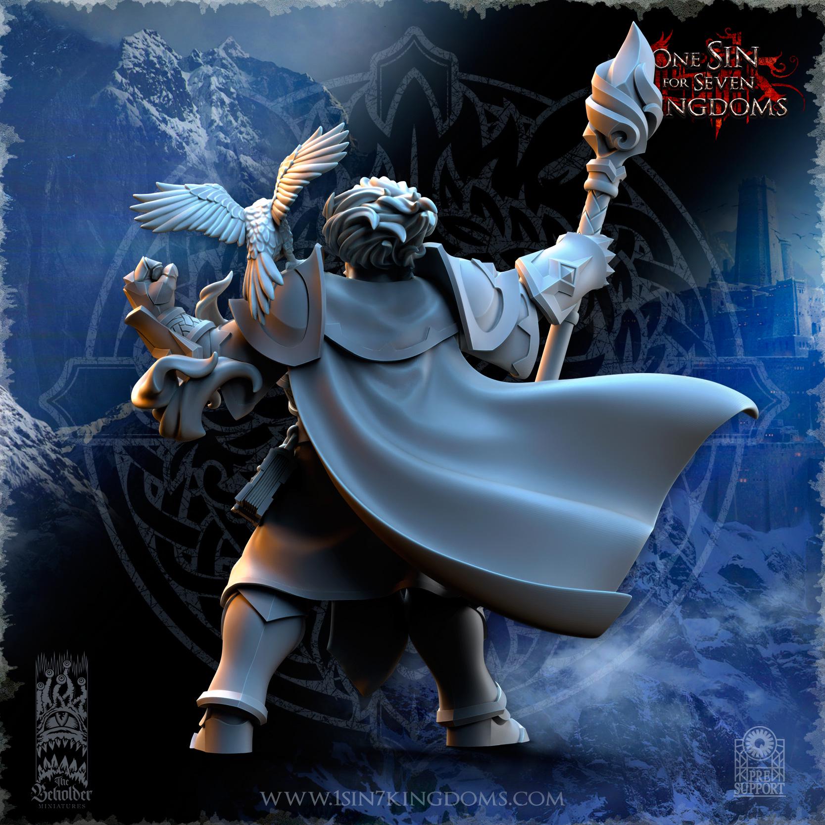 Ihsahn, High Wizardminiature - in 12K - by The Beholder Miniatures