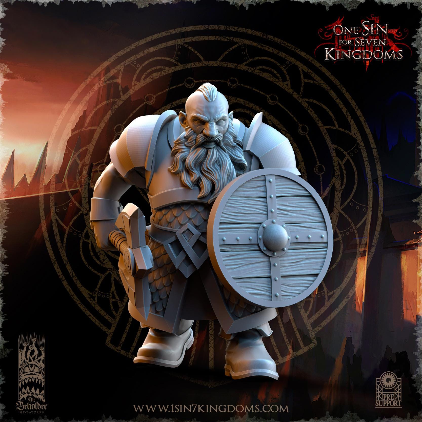 Dwarven Kingdoms Warriors - in 12k- by The Beholder Miniatures