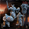 Dwarven Kingdoms Warriors Command Group - in 12k- by The Beholder Miniatures