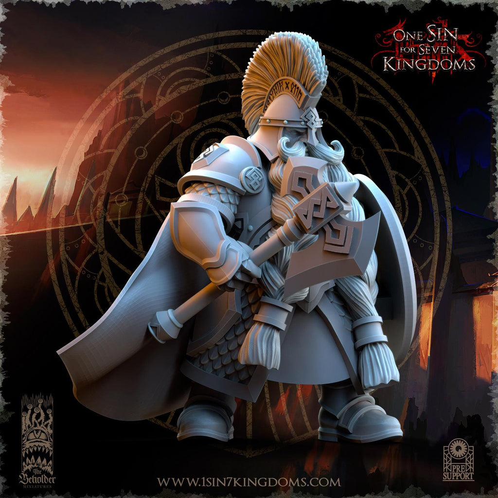 Dwarven Kingdoms Highborn Warriors - in 12k- by The Beholder Miniatures