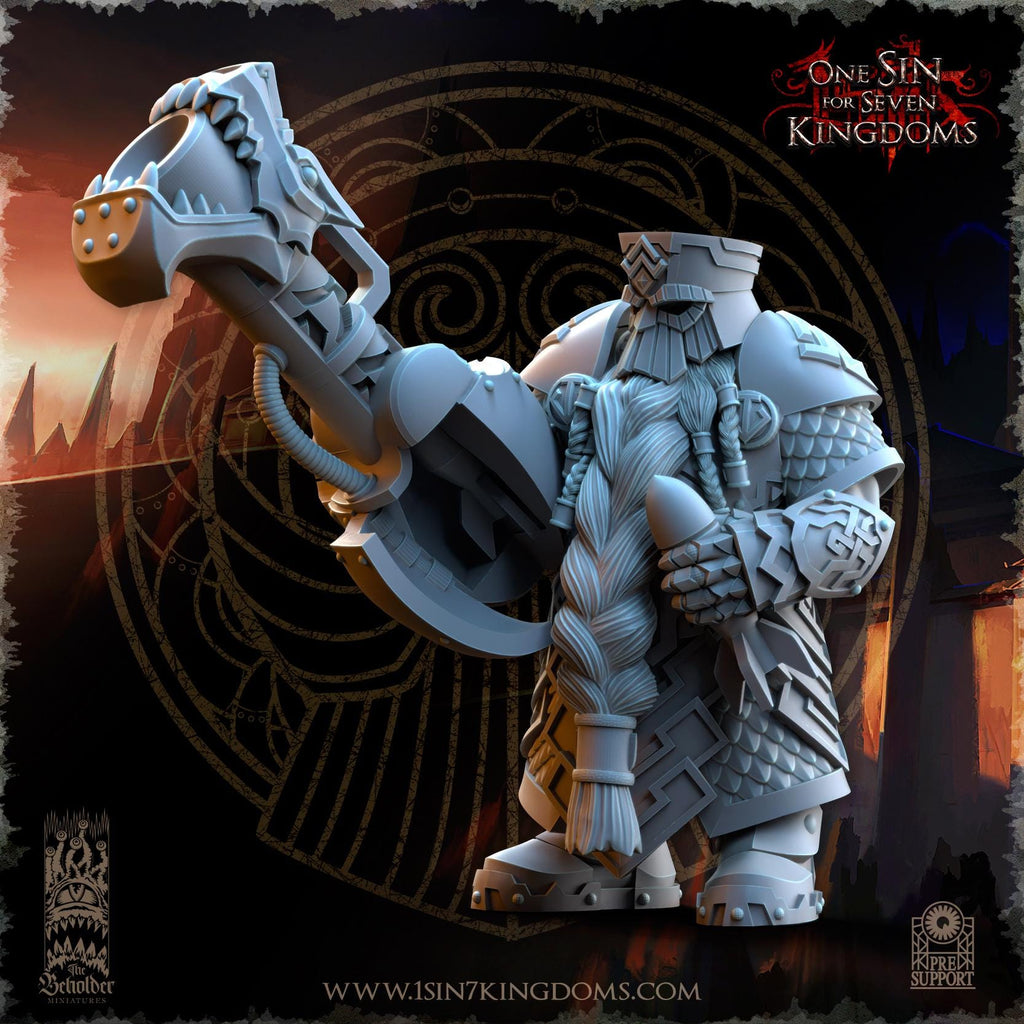 Dwarven Kingdoms Snapdragons Command Group - in 12k- by The Beholder Miniatures