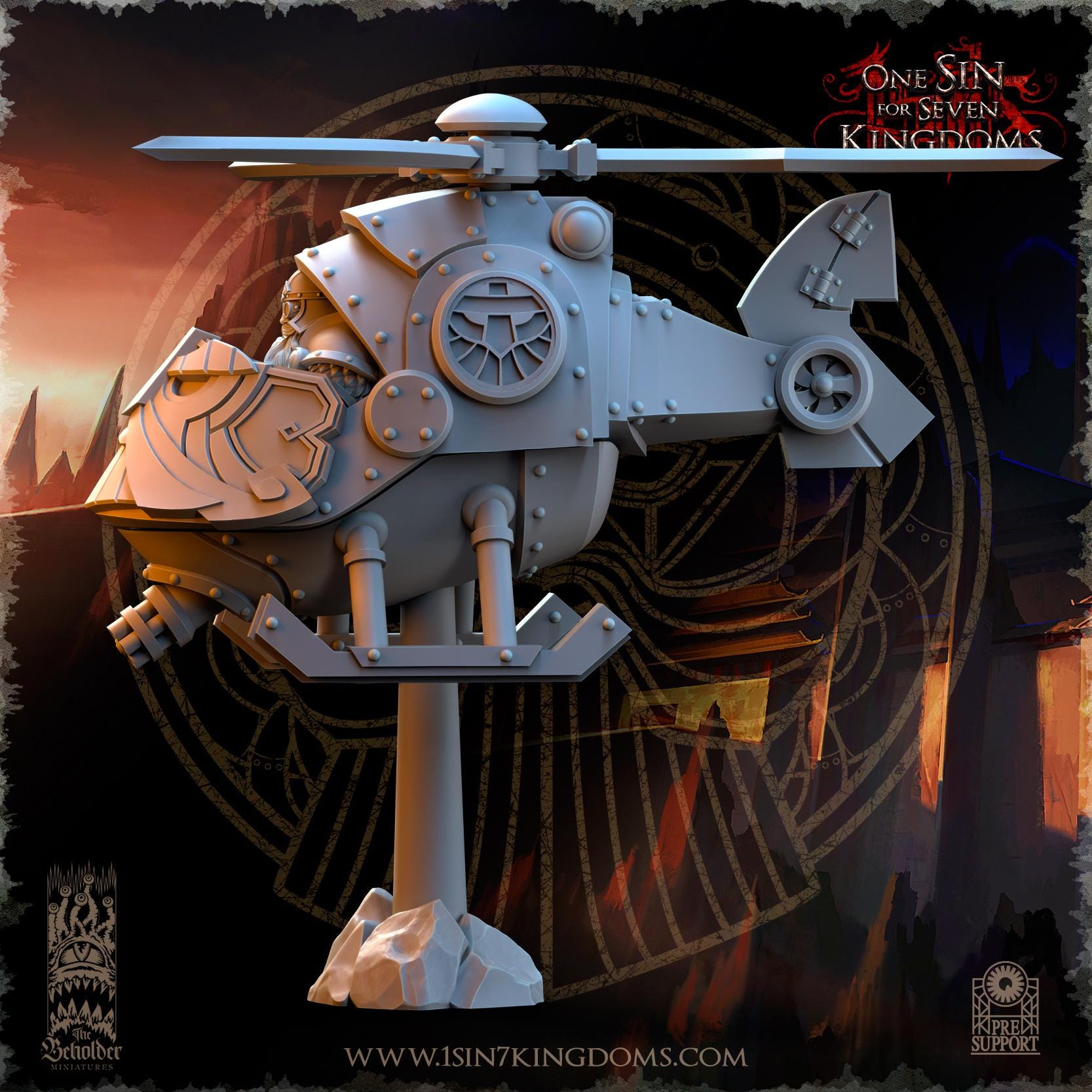Dwarven Kingdoms Sky Thunder - in 12k- by The Beholder Miniatures