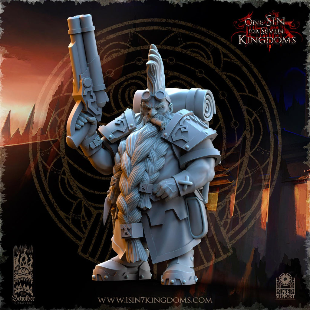 Dwarven Kingdoms War Engineers - in 12k- by The Beholder Miniatures