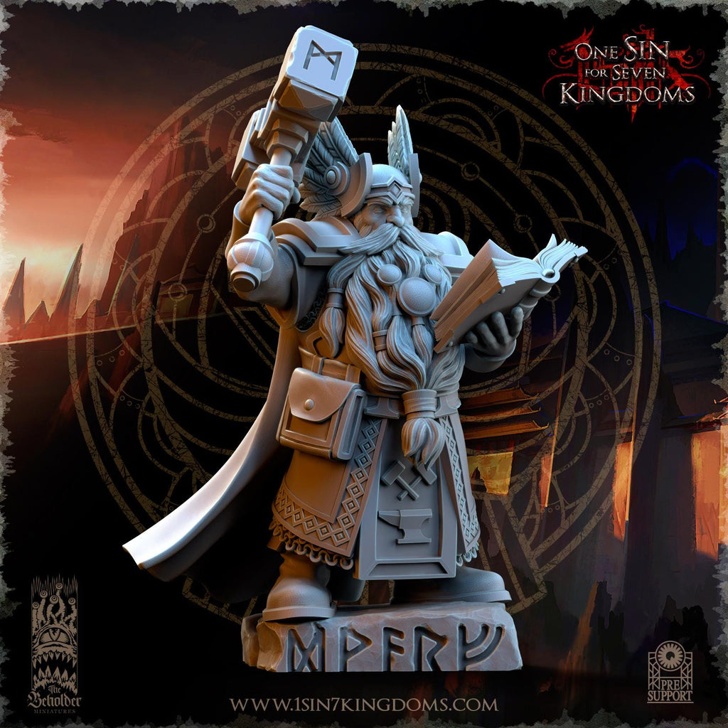 Kromnir, Rune Scryer - in 12k- by The Beholder Miniatures