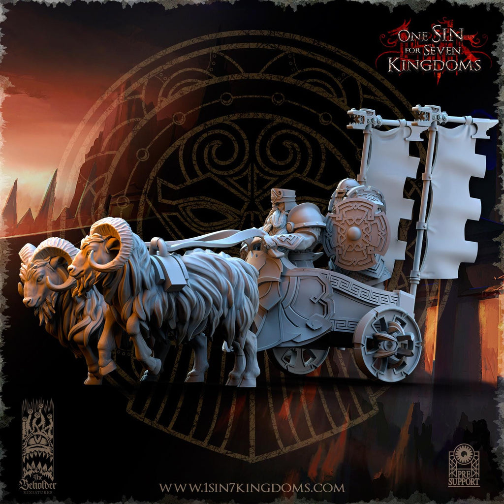 Dwarven Kingdoms War Chariot - in 12k- by The Beholder Miniatures