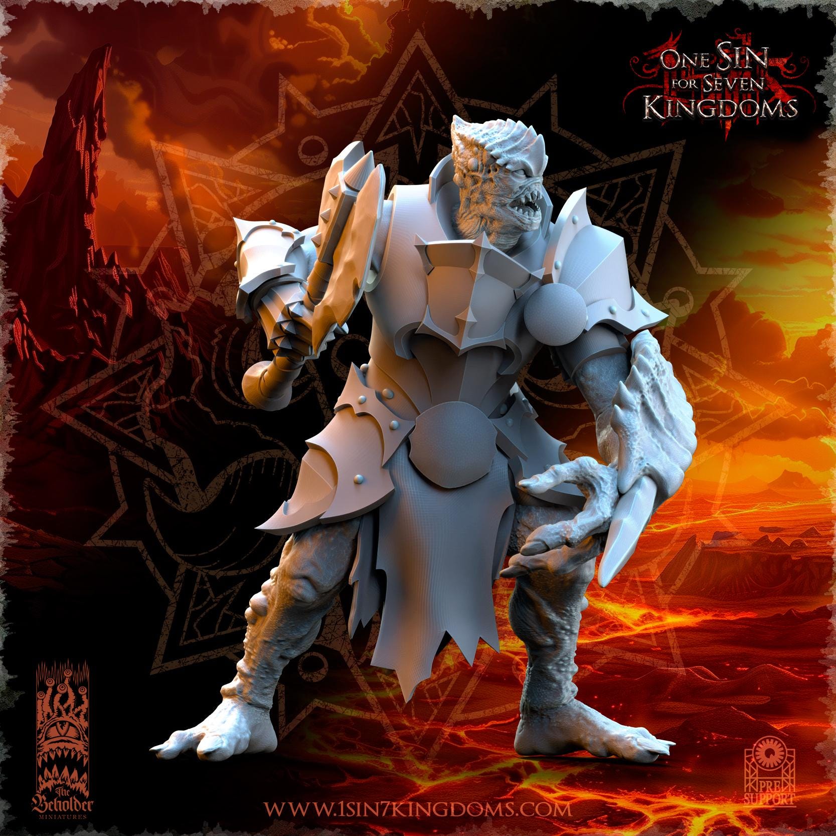 Realms of Mayhem Tainted Warriors - in 12k- by The Beholder Miniatures