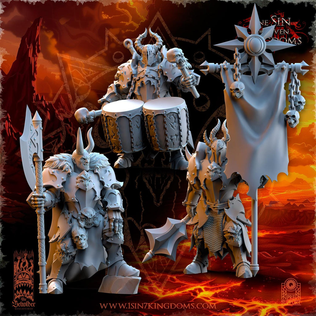 Realms of Mayhem The Ascended Command Group - in 12k- by The Beholder Miniatures