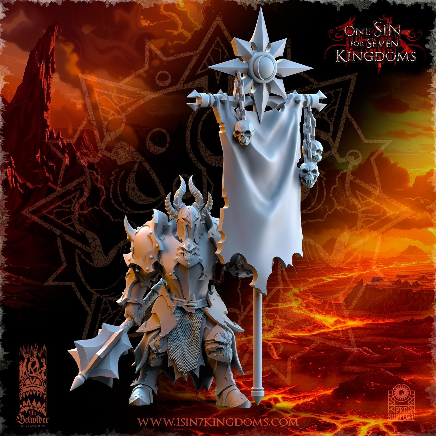 Realms of Mayhem The Ascended Command Group - in 12k- by The Beholder Miniatures