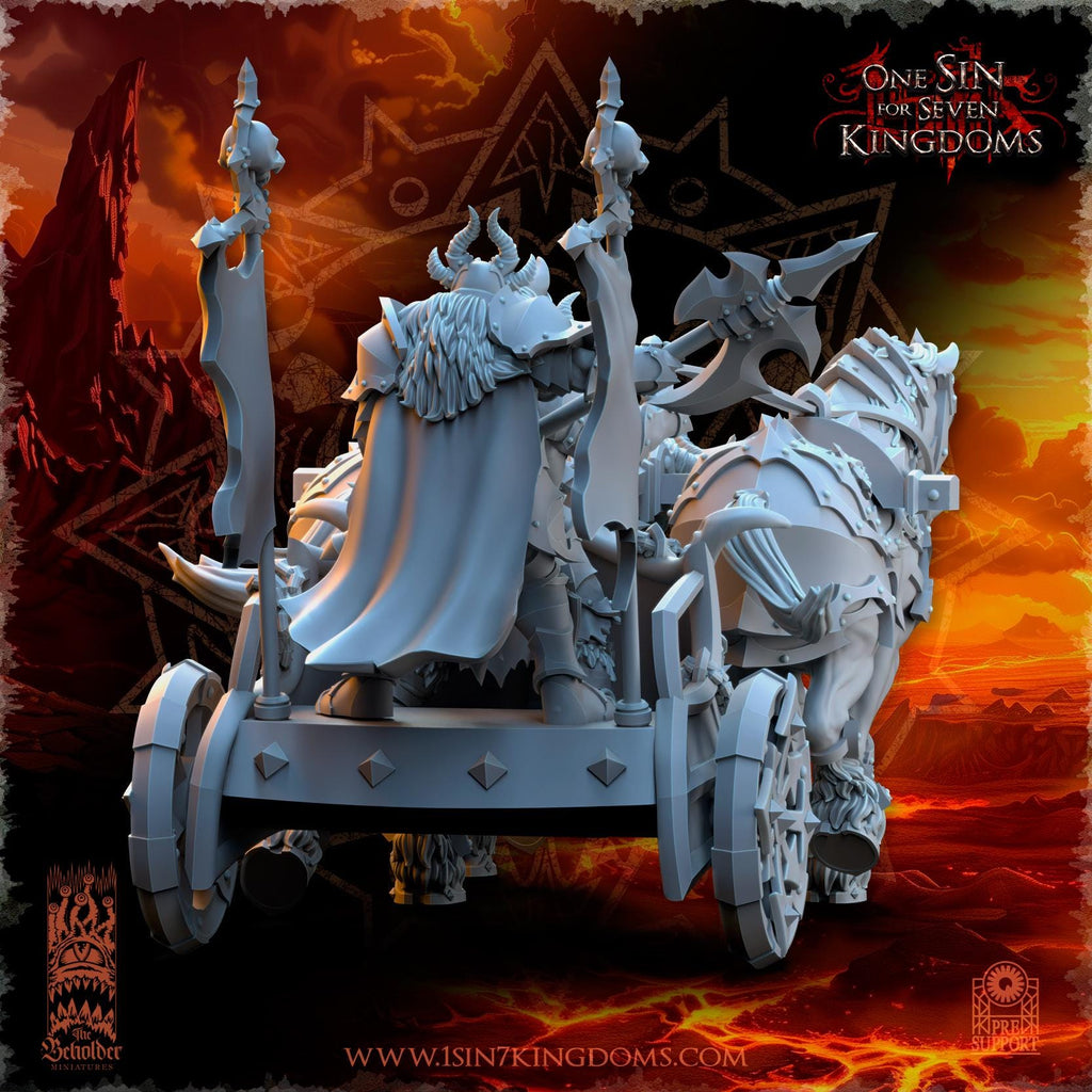 Realms of Mayhem Deathbringer Chariot - in 12k- by The Beholder Miniatures