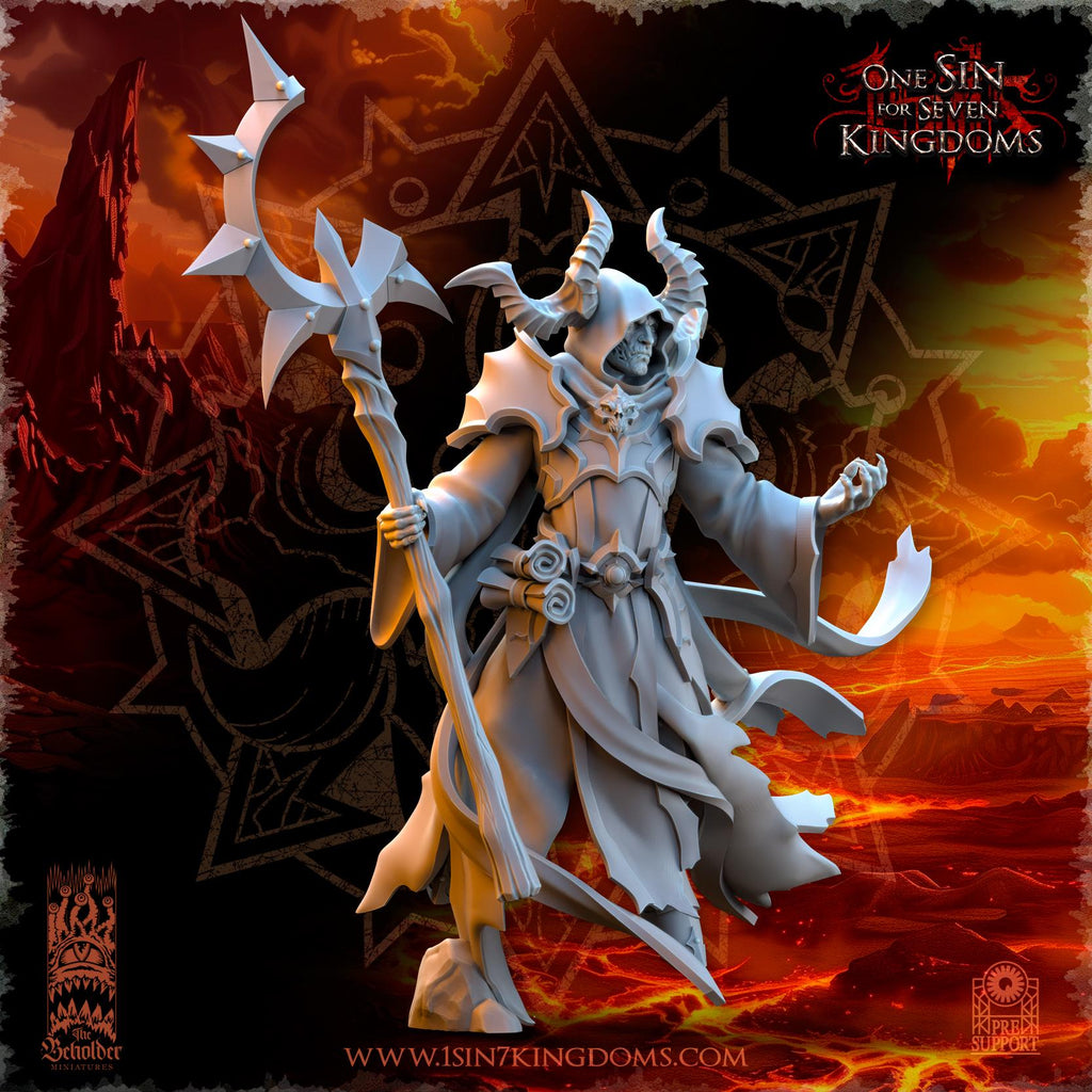 Nihilgaard, the Dark Sorcerer - in 12k- by The Beholder Miniatures