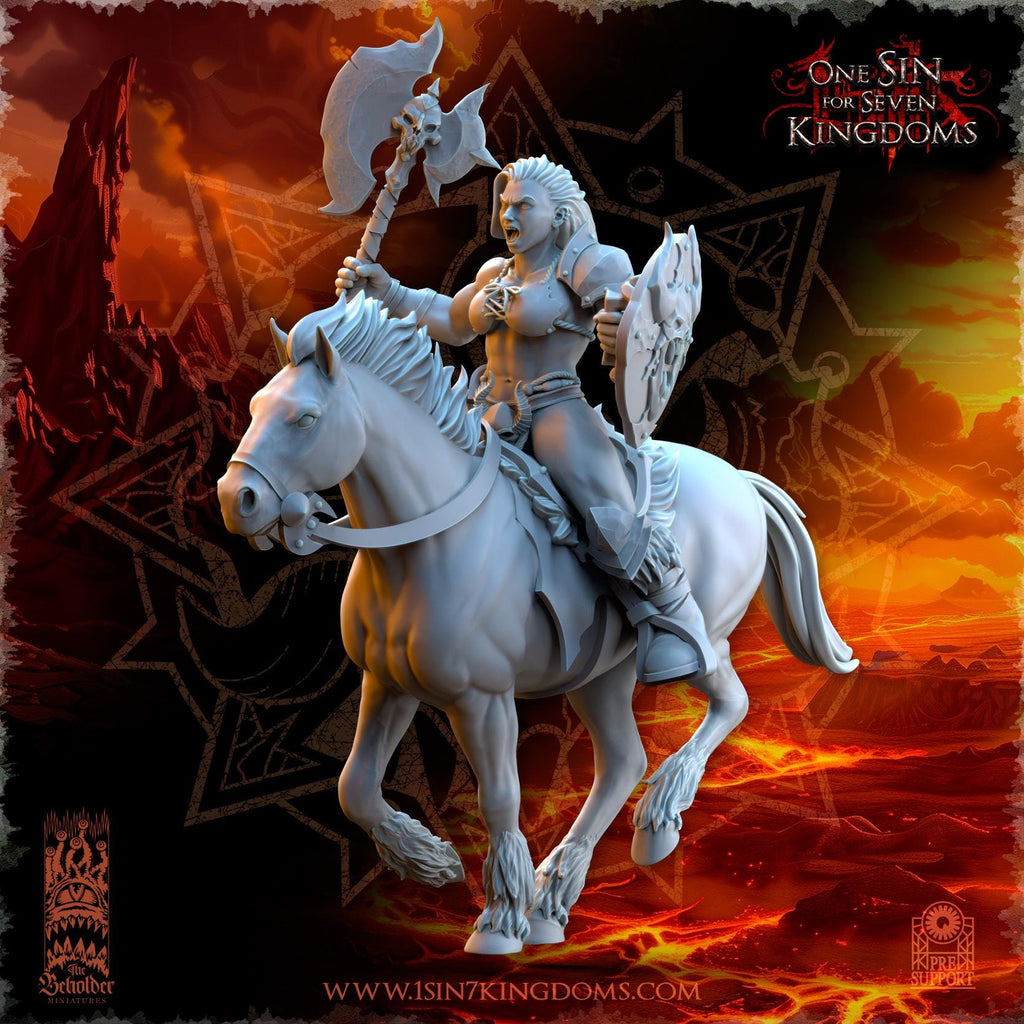 Realms of Mayhem Barbarian Riders - in 12k- by The Beholder Miniatures