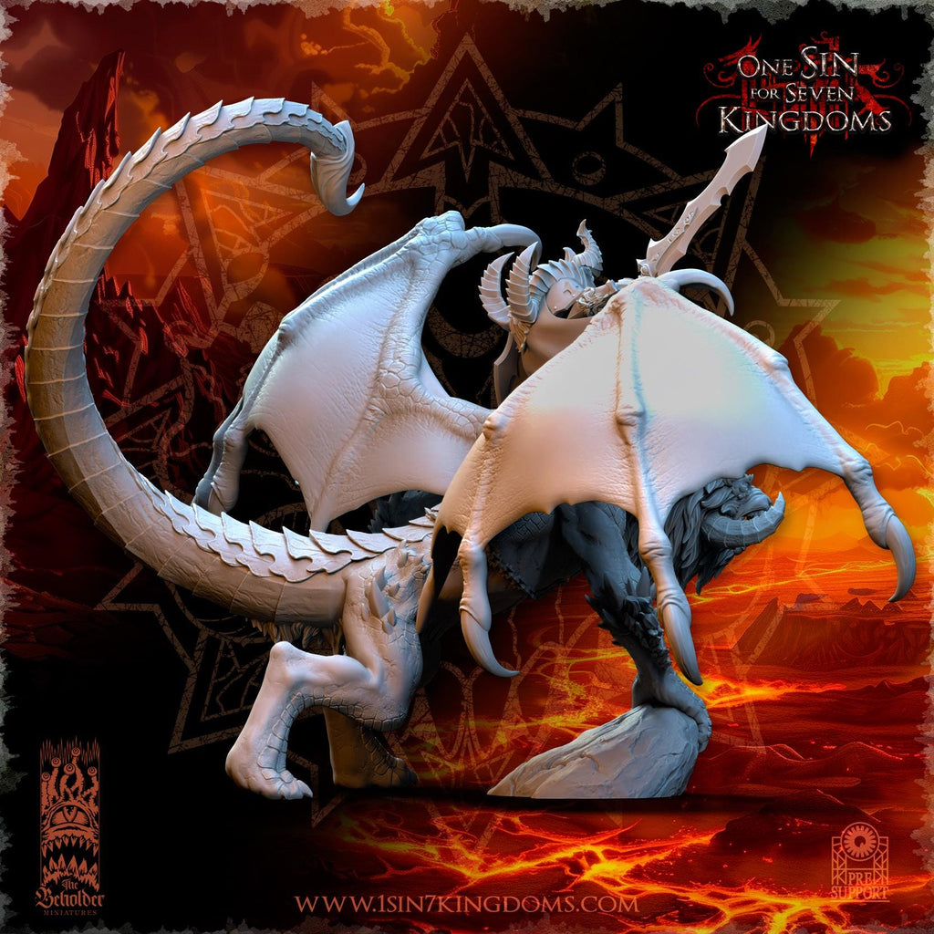 Vrolok on Manticore - in 12k- by The Beholder Miniatures