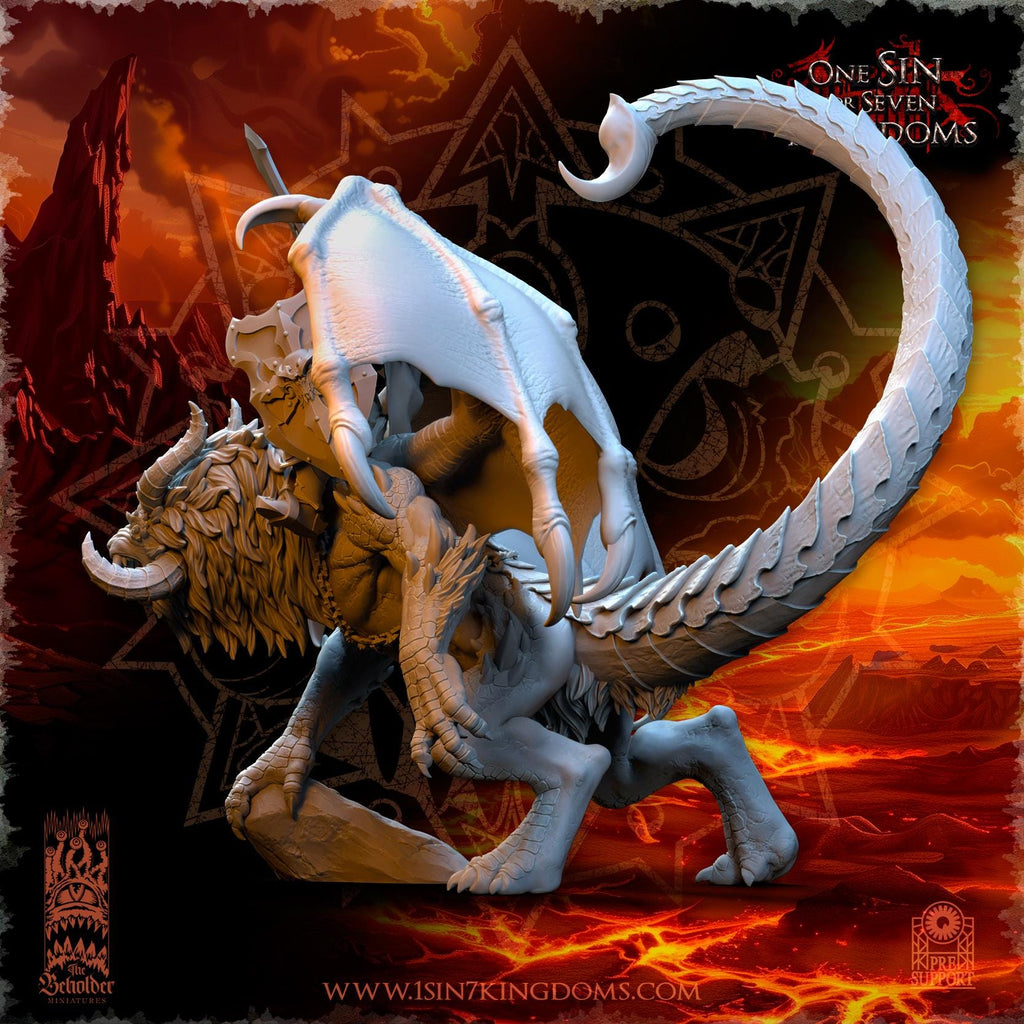 Vrolok on Manticore - in 12k- by The Beholder Miniatures
