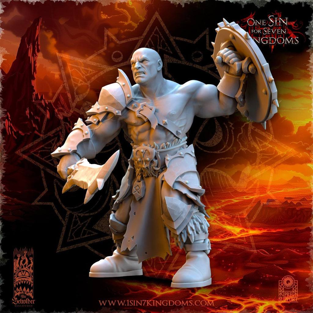 Realms of Mayhem Barbarian Despoilers - in 12k- by The Beholder Miniatures