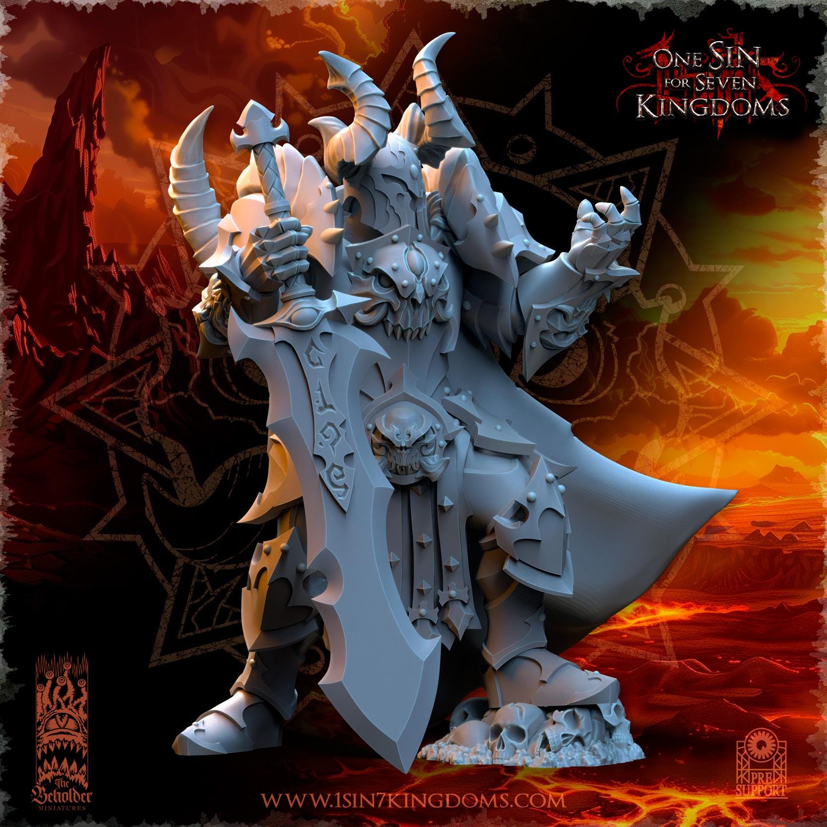 Vrolok, Lord of Destruction - in 12k- by The Beholder Miniatures