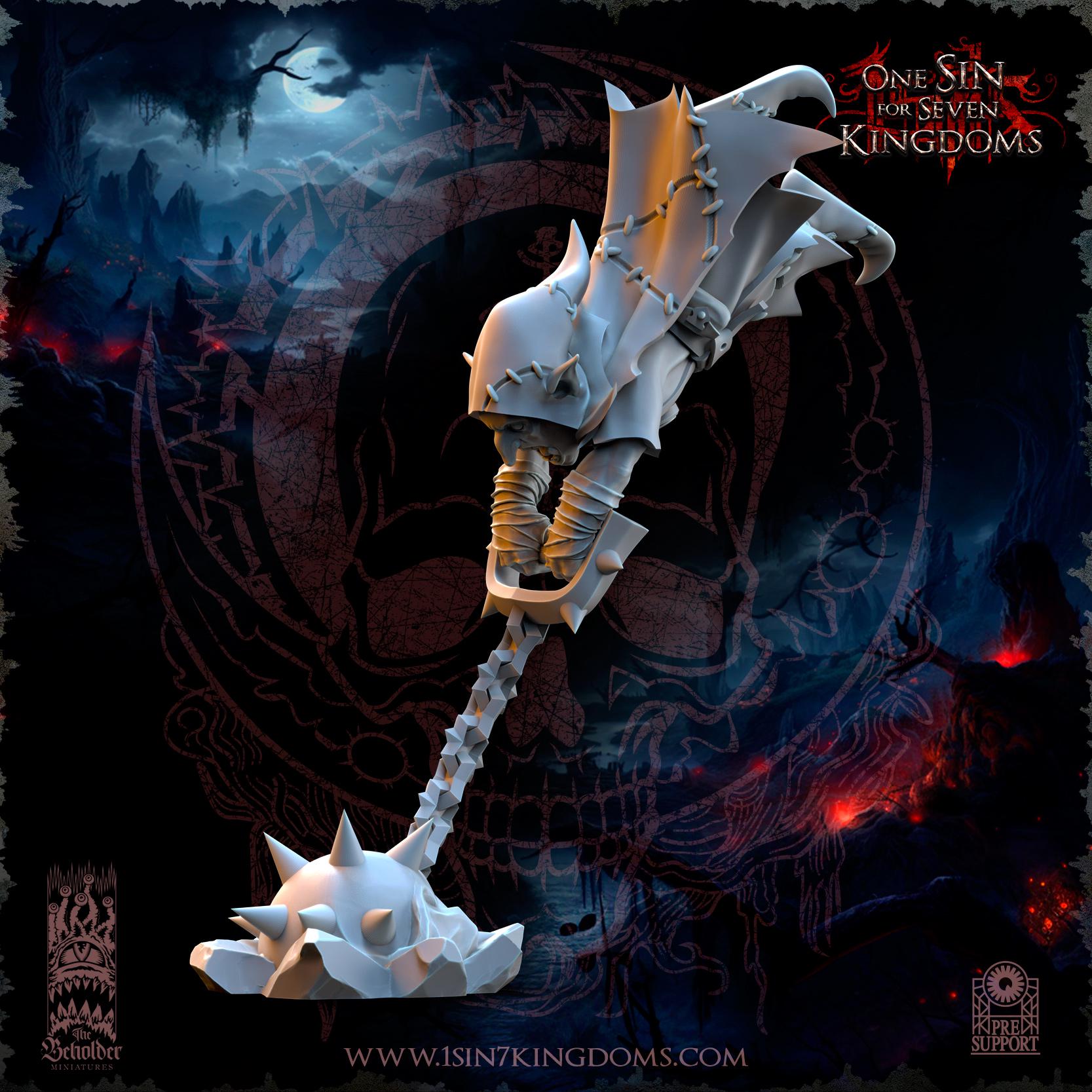 The Black Horde Goblins Frentics miniature - in 12K - by The Beholder Miniatures