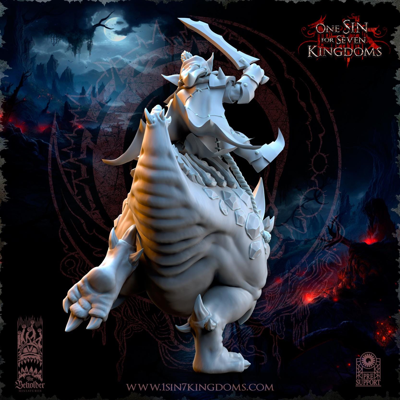 Wurtbelz, Goblin Leader on Kavehorror miniatures - in 12K - by The Beholder Miniatures