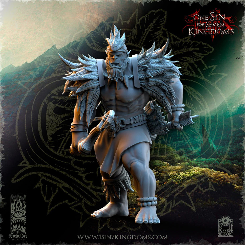 Salanaar Orcs Archers  miniature - in 12K- by The Beholder Miniatures