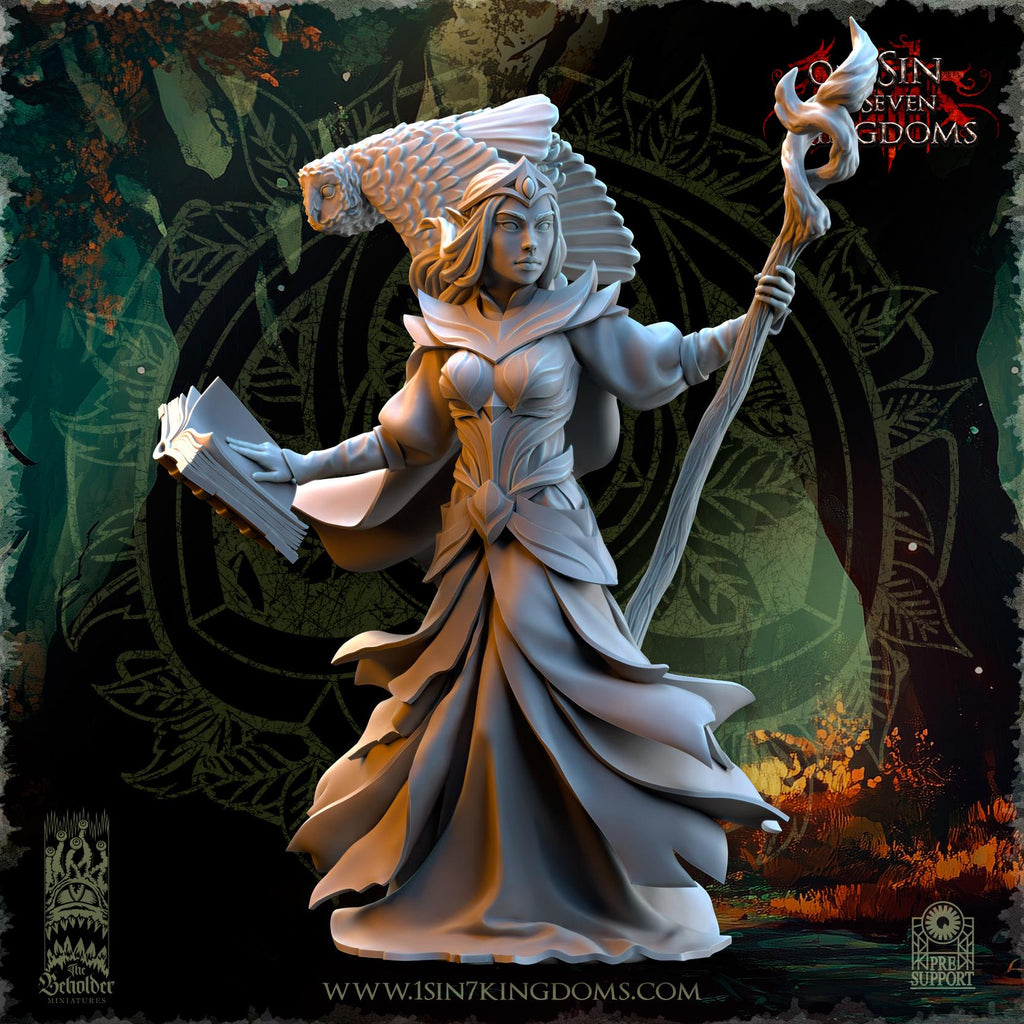 Nuara, Whisper of the Trees - in 12k- by The Beholder Miniatures