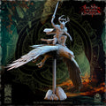 Faelar, Evergreen Elves Commander on Eagle - in 12k- by The Beholder Miniatures