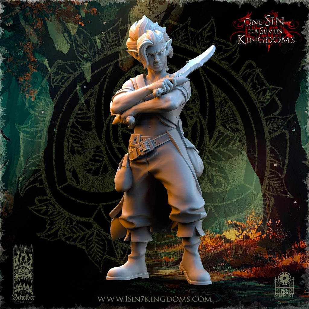 Evergreen Elves Death Dancers - in 12k- by The Beholder Miniatures