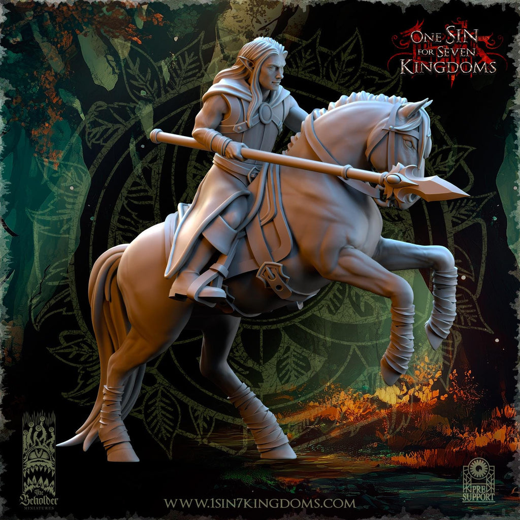 Evergreen Elves Meadow Riders - in 12k- by The Beholder Miniatures
