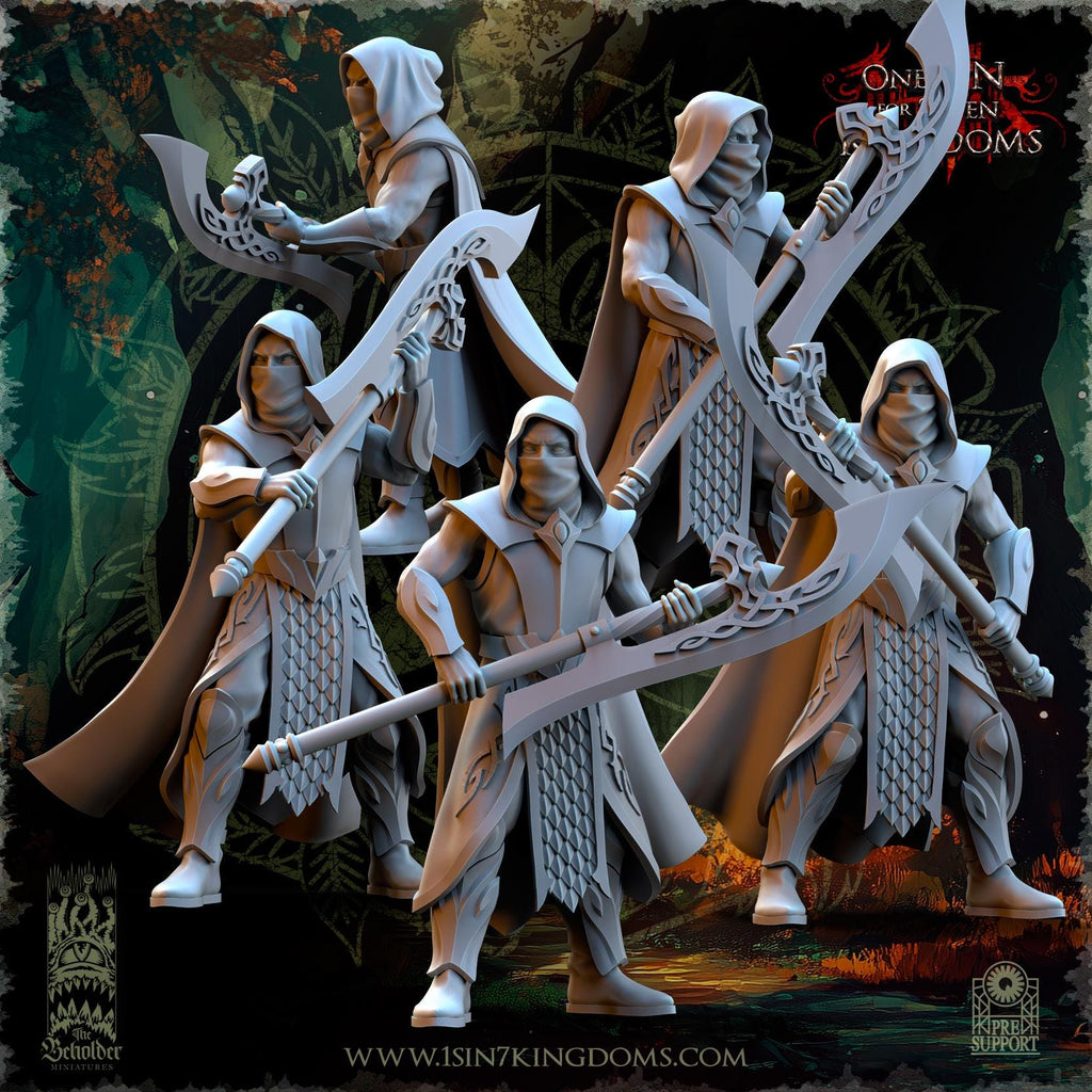 Evergreen Elves Glade Avengers - in 12k- by The Beholder Miniatures