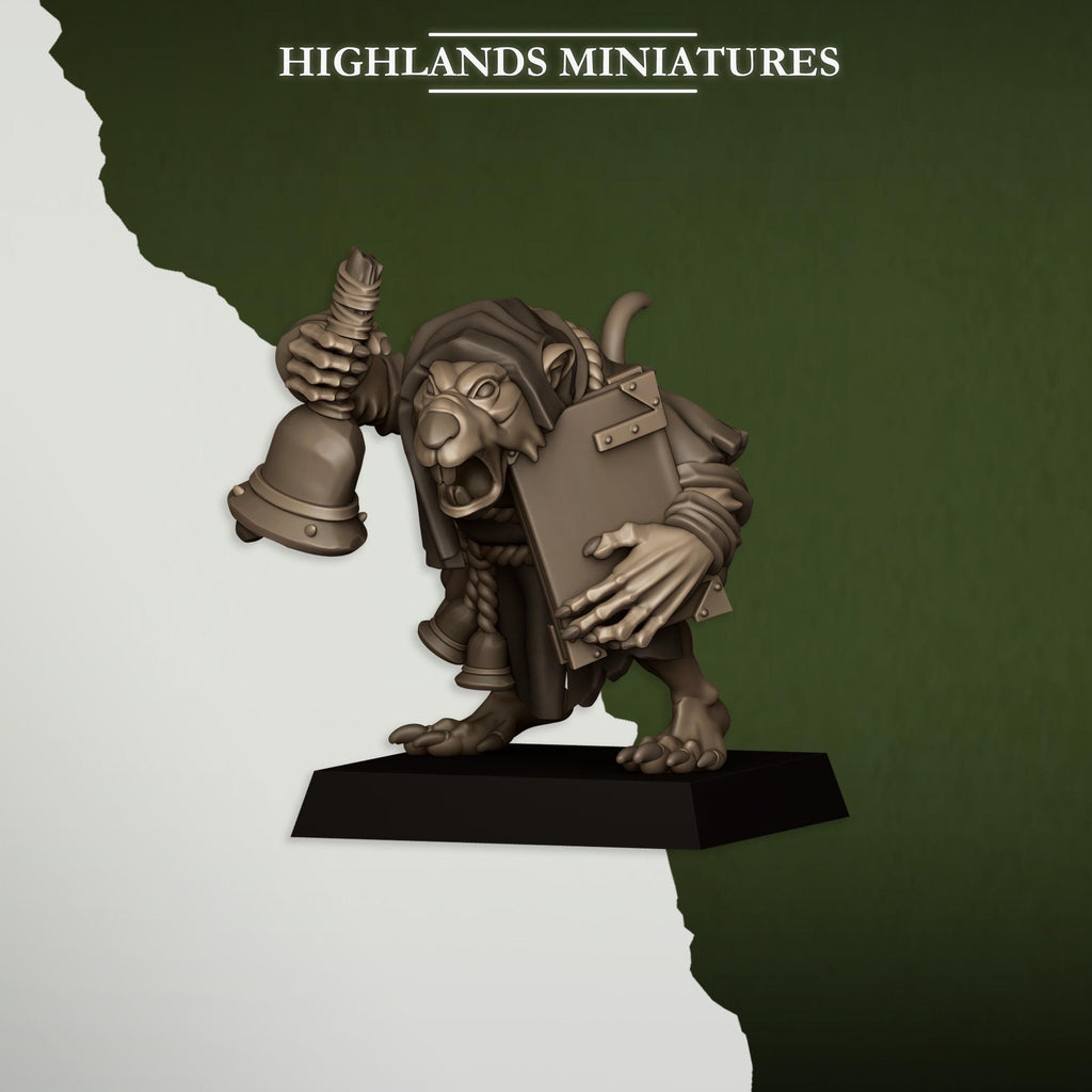 Vermin Acolytes miniature - in 12K - by Highlands Miniatures