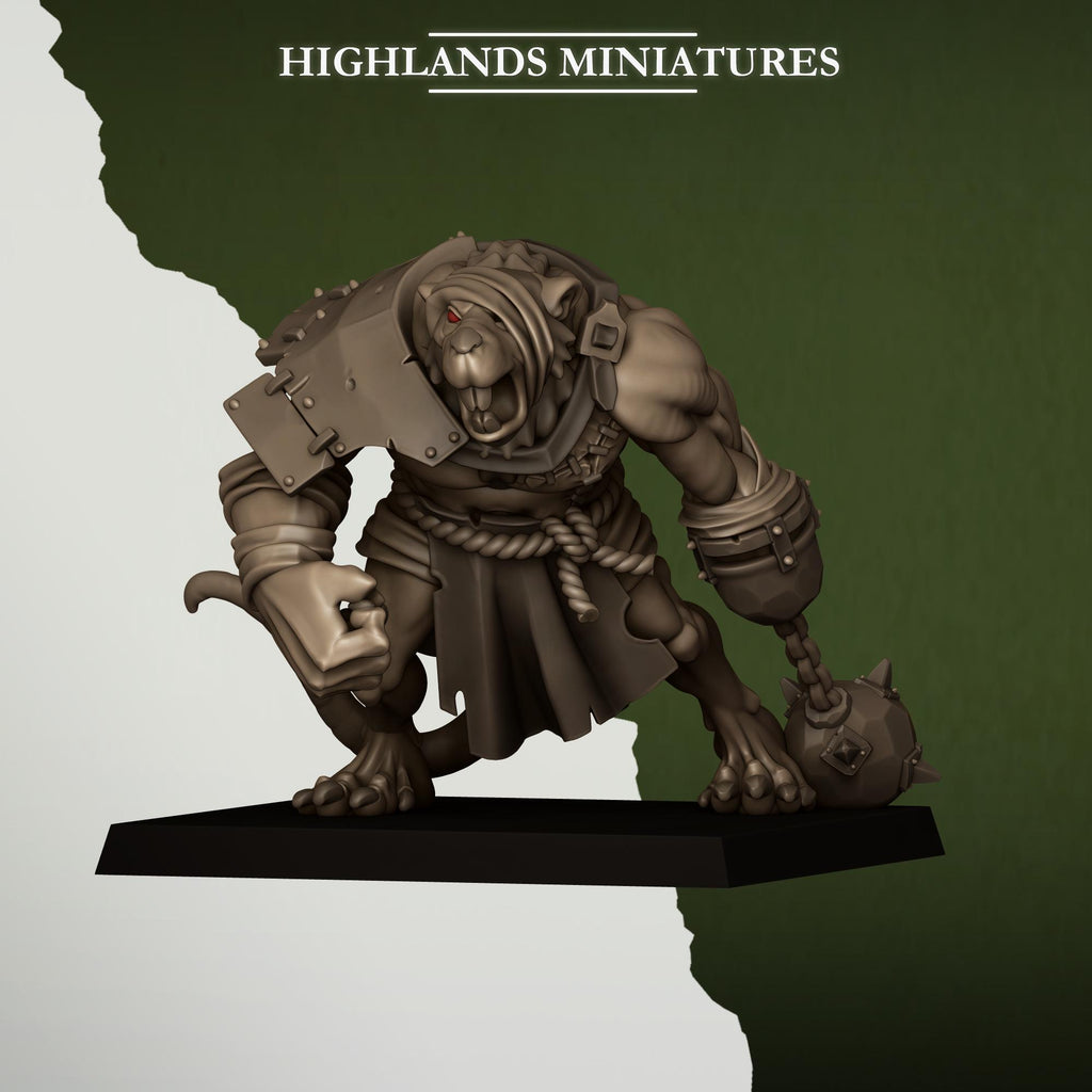 Ratgors and Ratgor Master  miniature - in 12K - by Highlands Miniatures