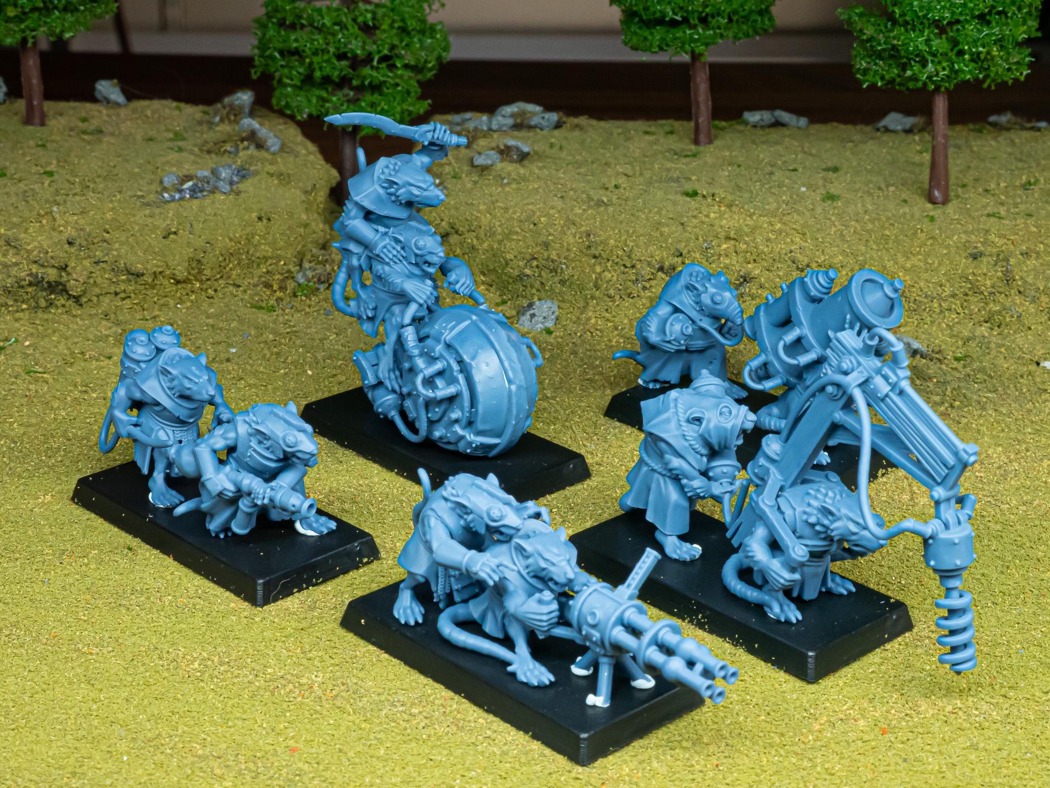 Sewer Vermin Heavy Weapons Teams miniature - in 12K - by Highlands Miniatures
