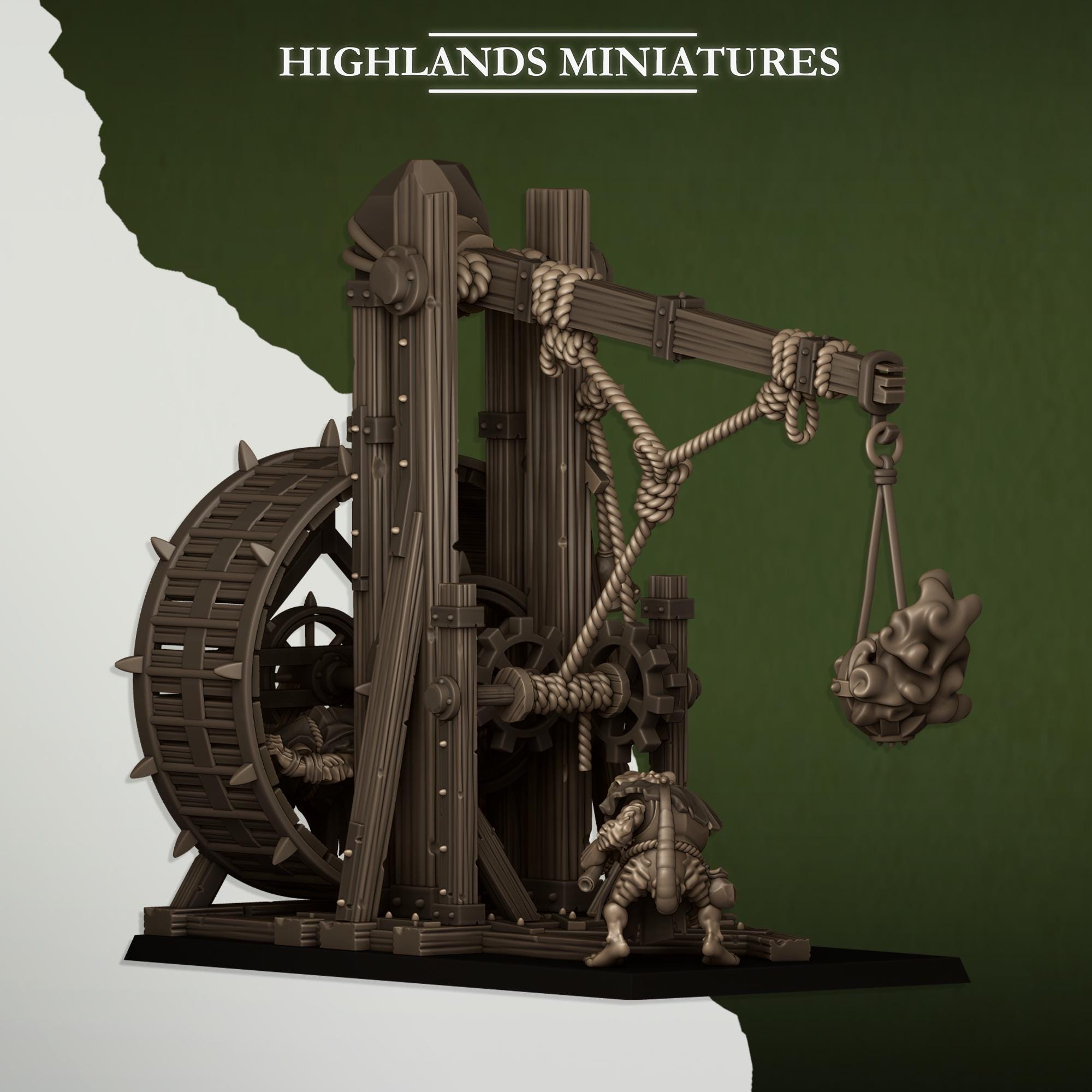 Vermin Censer Thrower miniature - in 12K - by Highlands Miniatures