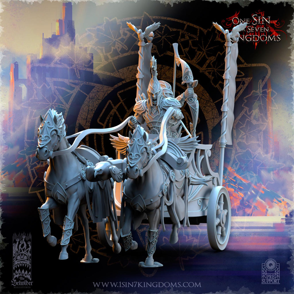 Silvermoor Elves Chariots - in 12k by The Beholder Miniatures