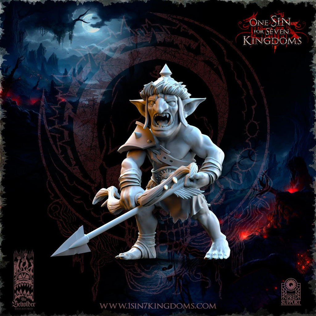 The Black Horde Goblins Desert Archers miniature - in 12k by The Beholder Miniatures