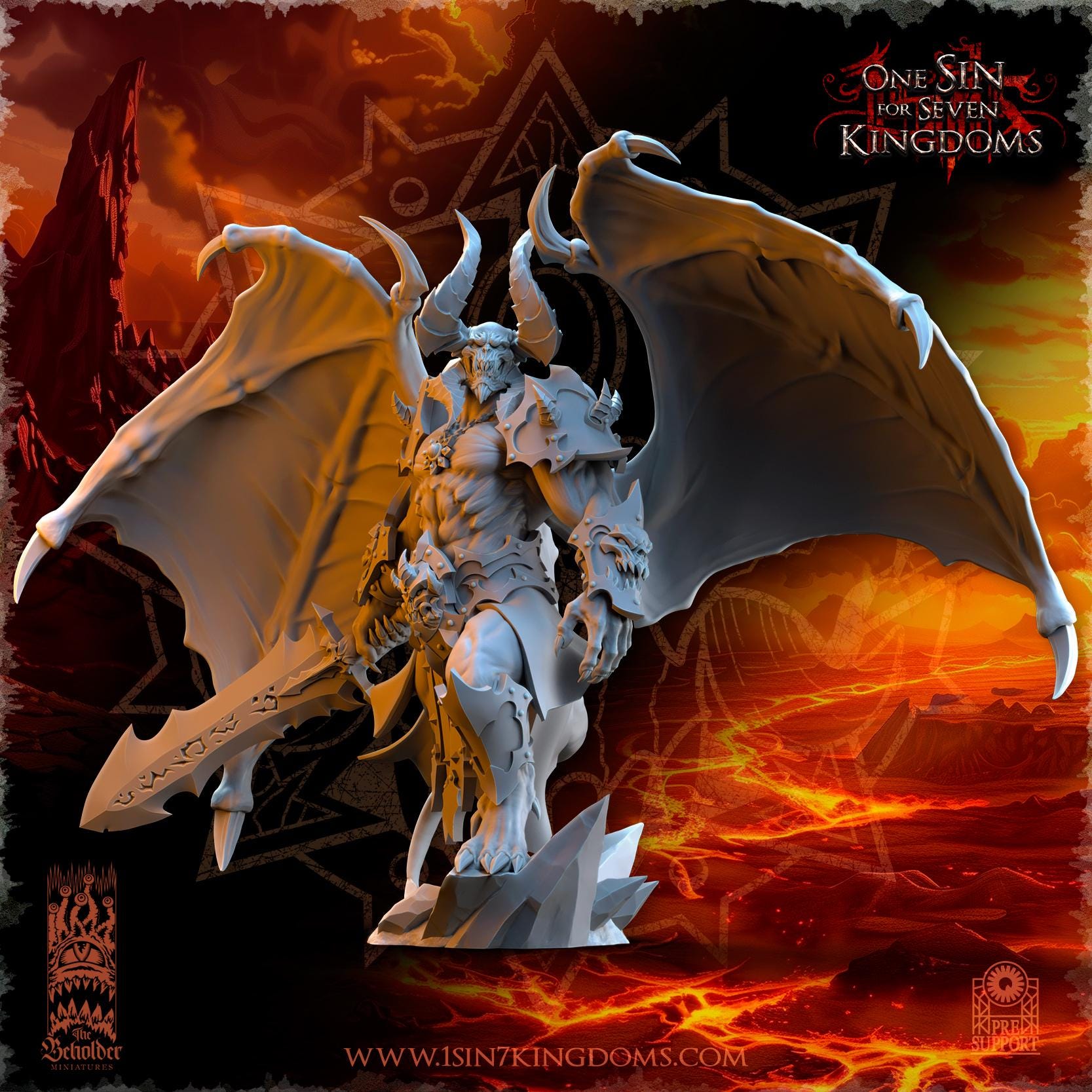 Azagoth prince of mayhem - in 12k by The Beholder Miniatures