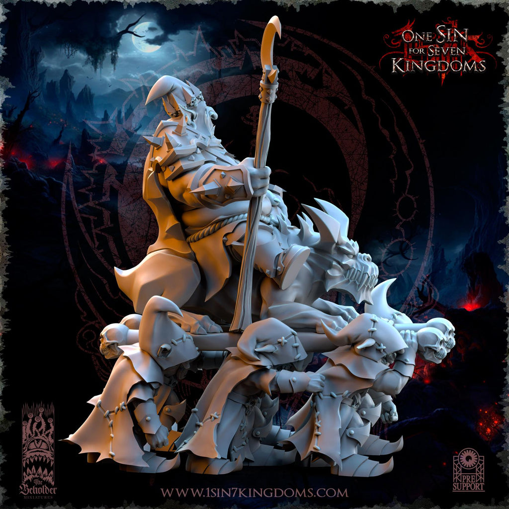 Gorgol "The Tyrant" miniature - in 12k by The Beholder Miniatures