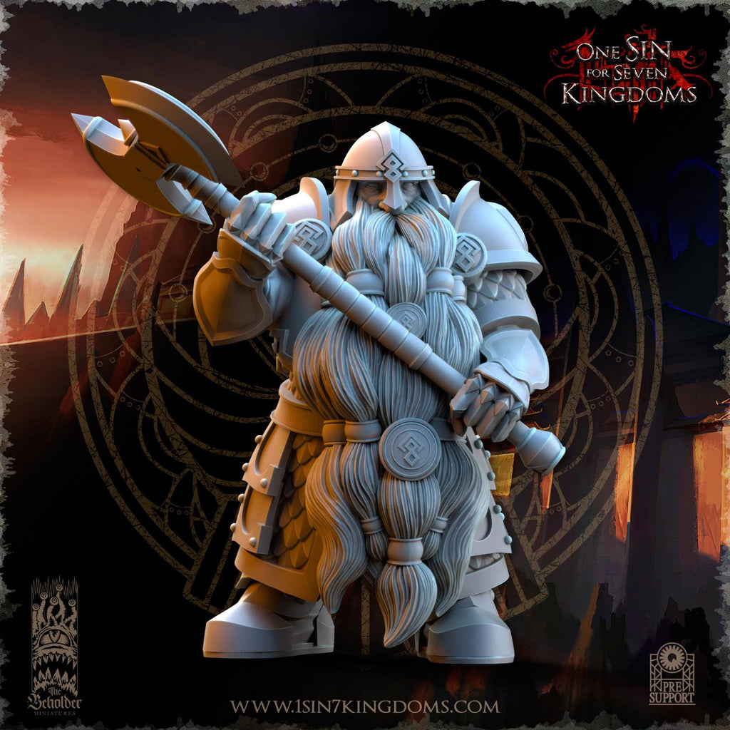 Dwarven Kingdoms Legion of the Ancient Warriors - in 12k  by The Beholder Miniatures