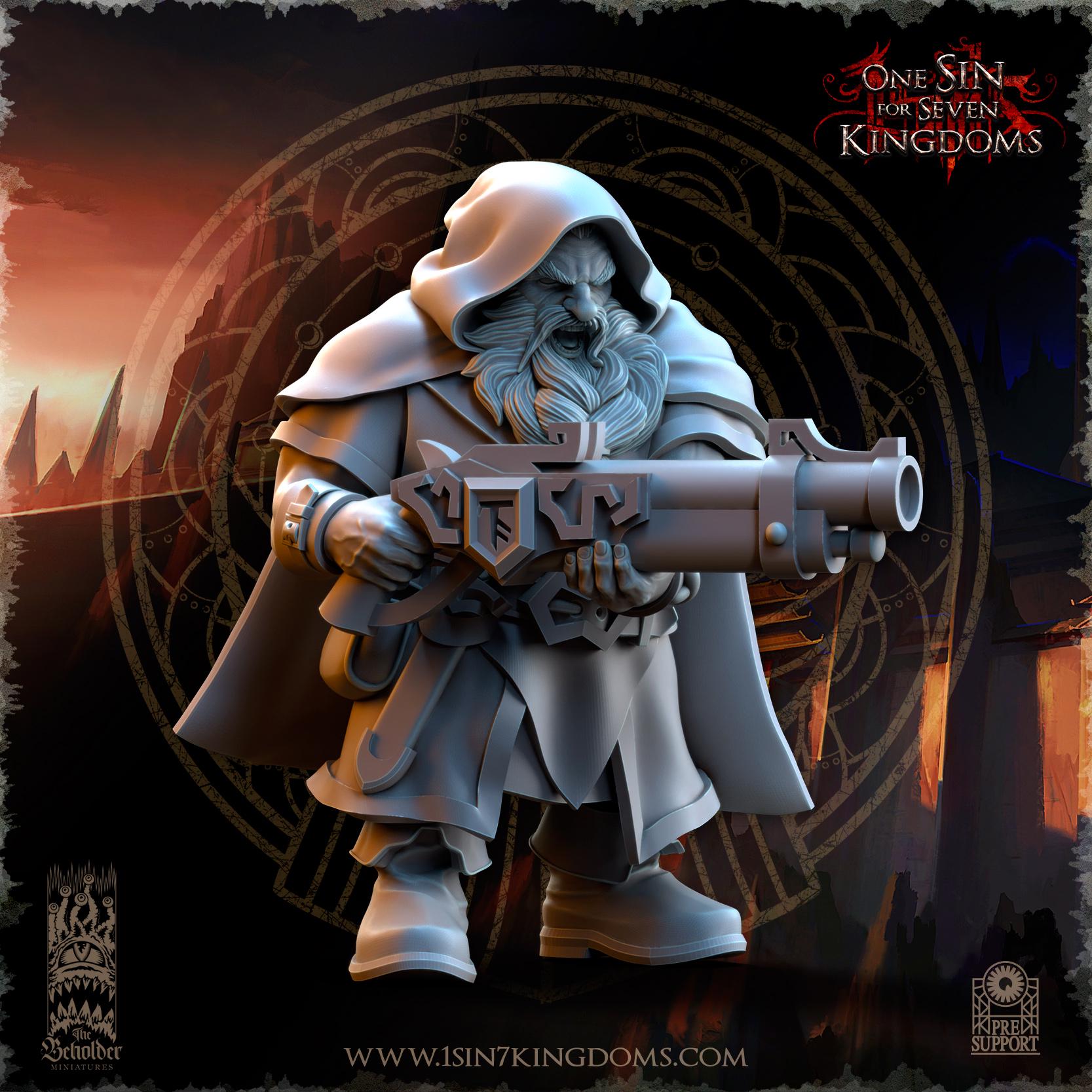 Dwarven kingdom sharpshooters - 12k by  The Beholder Miniatures