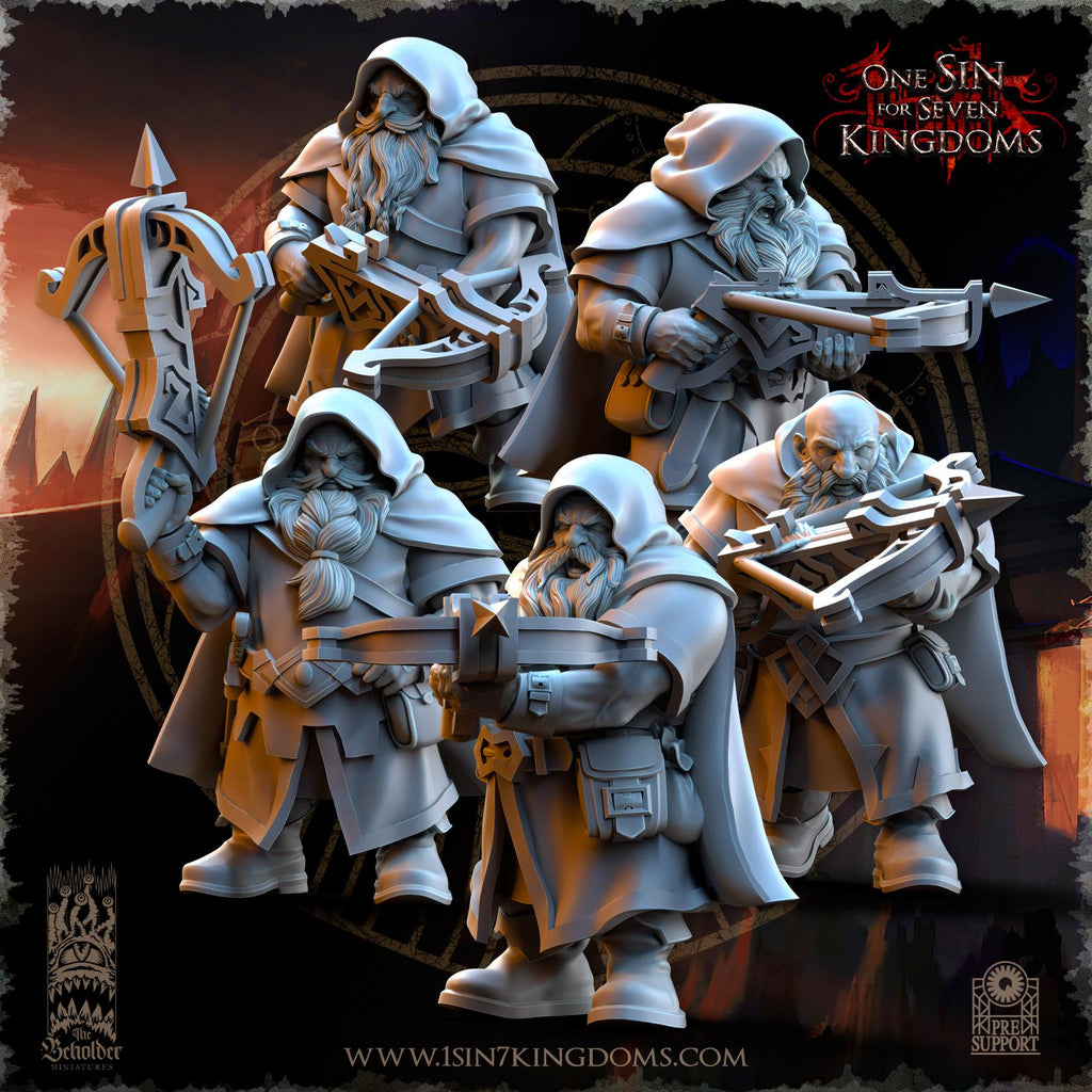 Dwarven kingdom sharpshooters - 12k by  The Beholder Miniatures
