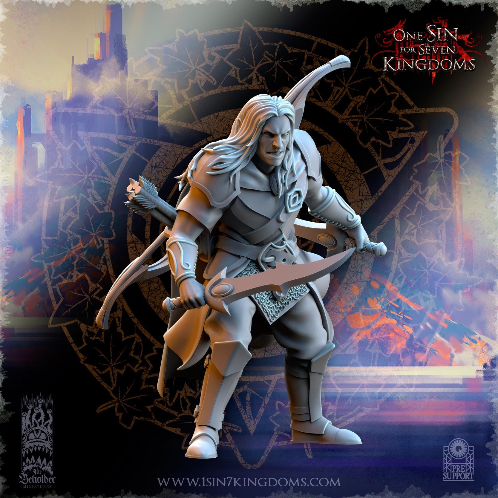 Usunaar, Shades Captain - in 12k- by The Beholder Miniatures