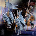 Silvermoor Elves Dragonborn Knights Command Group - in 12k- by The Beholder Miniatures
