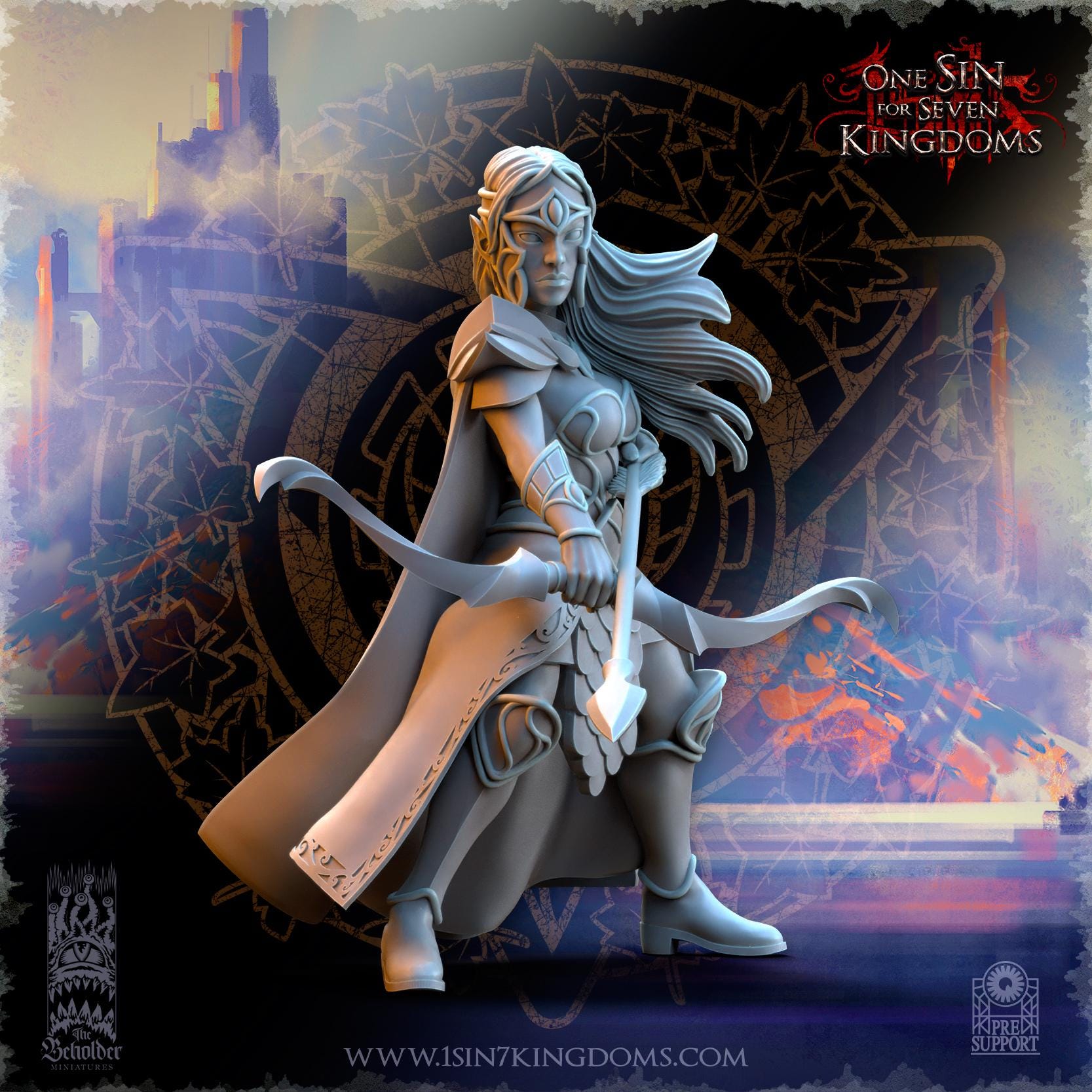 Silvermoor Elves Sisterhood Archers- in 12k- The Beholder Miniatures