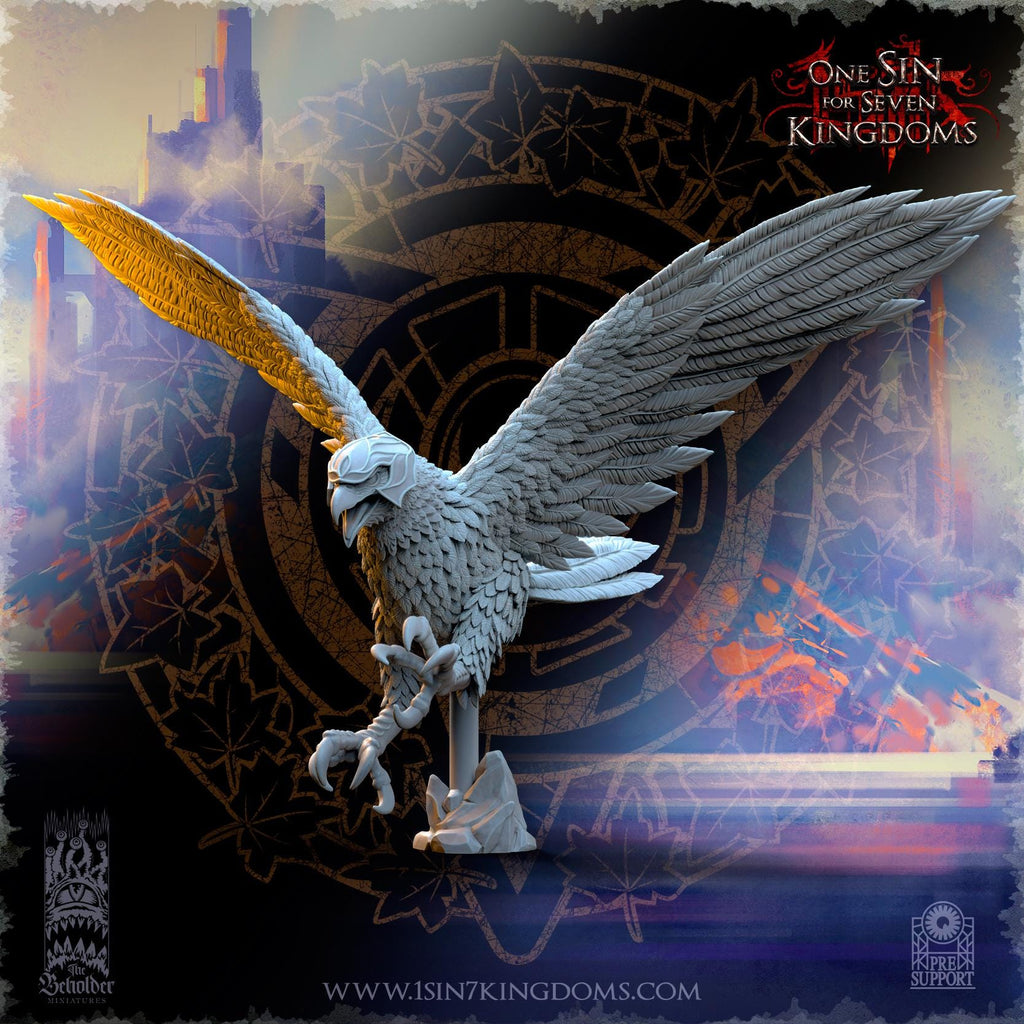 Silvermoor Elves Royal Eagles - 3 models - in 12k- by The Beholder Miniatures