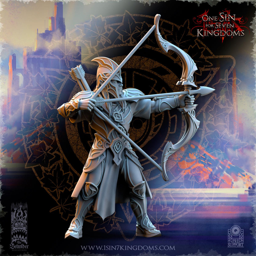 Silvermoor Elves Archers - in 12k- by The Beholder Miniatures
